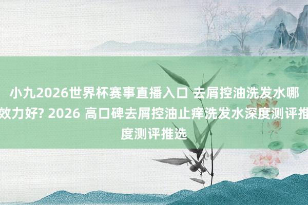 小九2026世界杯赛事直播入口 去屑控油洗发水哪个效力好? 2026 高口碑去屑控油止痒洗发水深度测评推选
