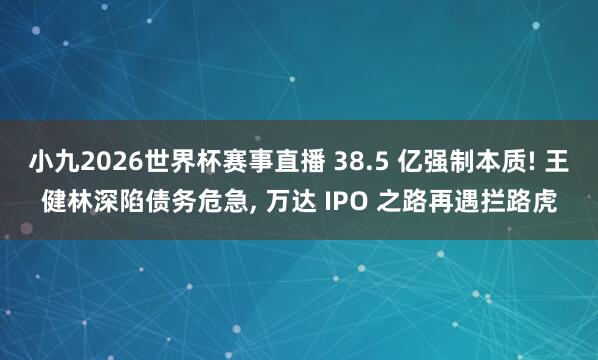小九2026世界杯赛事直播 38.5 亿强制本质! 王健林深陷债务危急, 万达 IPO 之路再遇拦路虎
