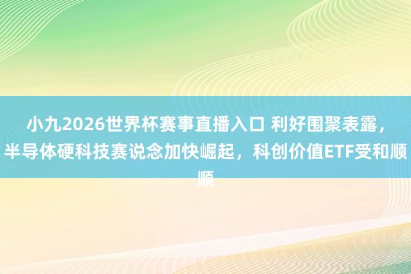 小九2026世界杯赛事直播入口 利好围聚表露，半导体硬科技赛说念加快崛起，科创价值ETF受和顺