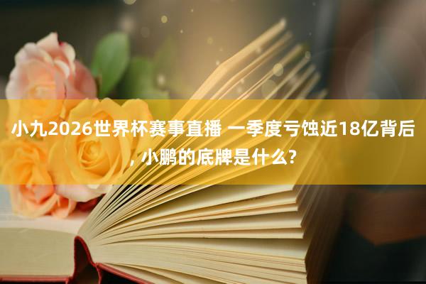 小九2026世界杯赛事直播 一季度亏蚀近18亿背后, 小鹏的底牌是什么?